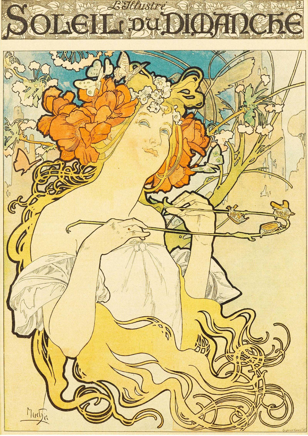 "Alphonse Mucha - Soleil du Dimanche Poster - Hakyarts"