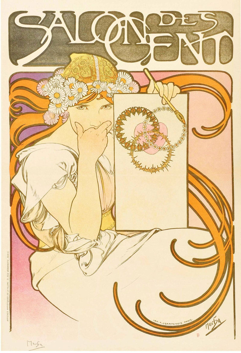 "Alphonse Mucha - Salon Des Cents poster - Hakyarts"