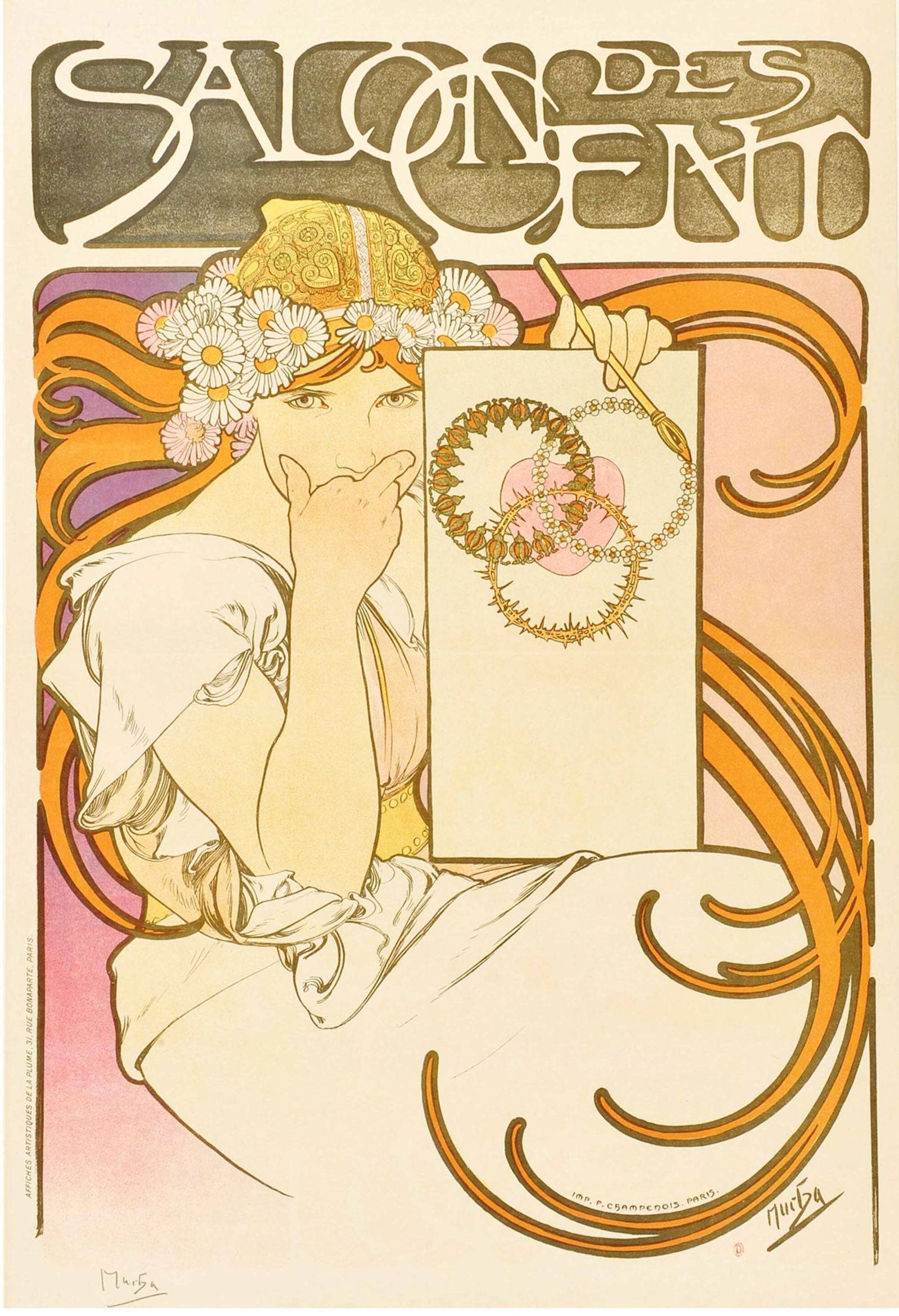 "Alphonse Mucha - Salon Des Cents poster - Hakyarts"