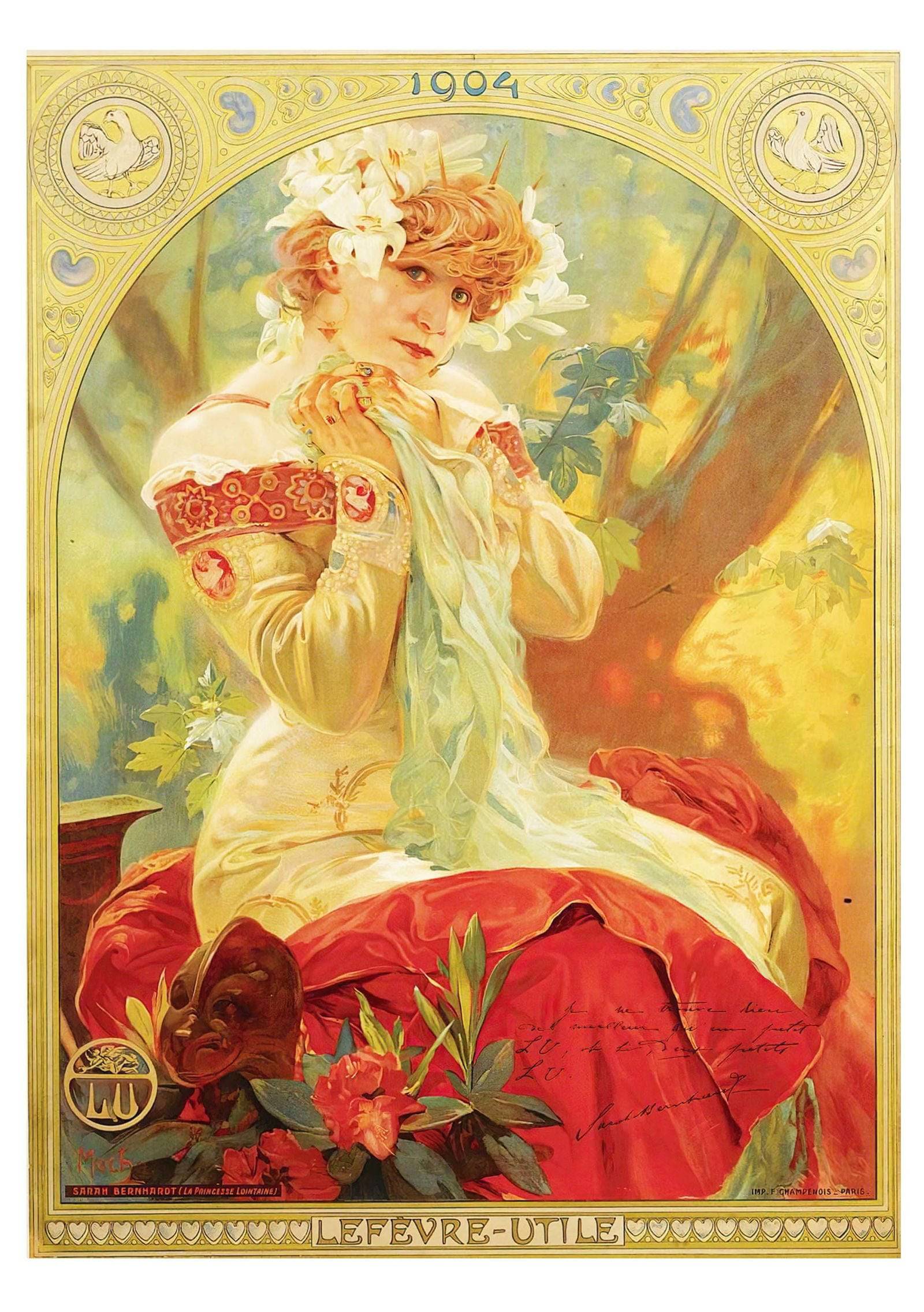 "Alphonse mucha - Lefèvre-Utile Poster - Hakyarts"