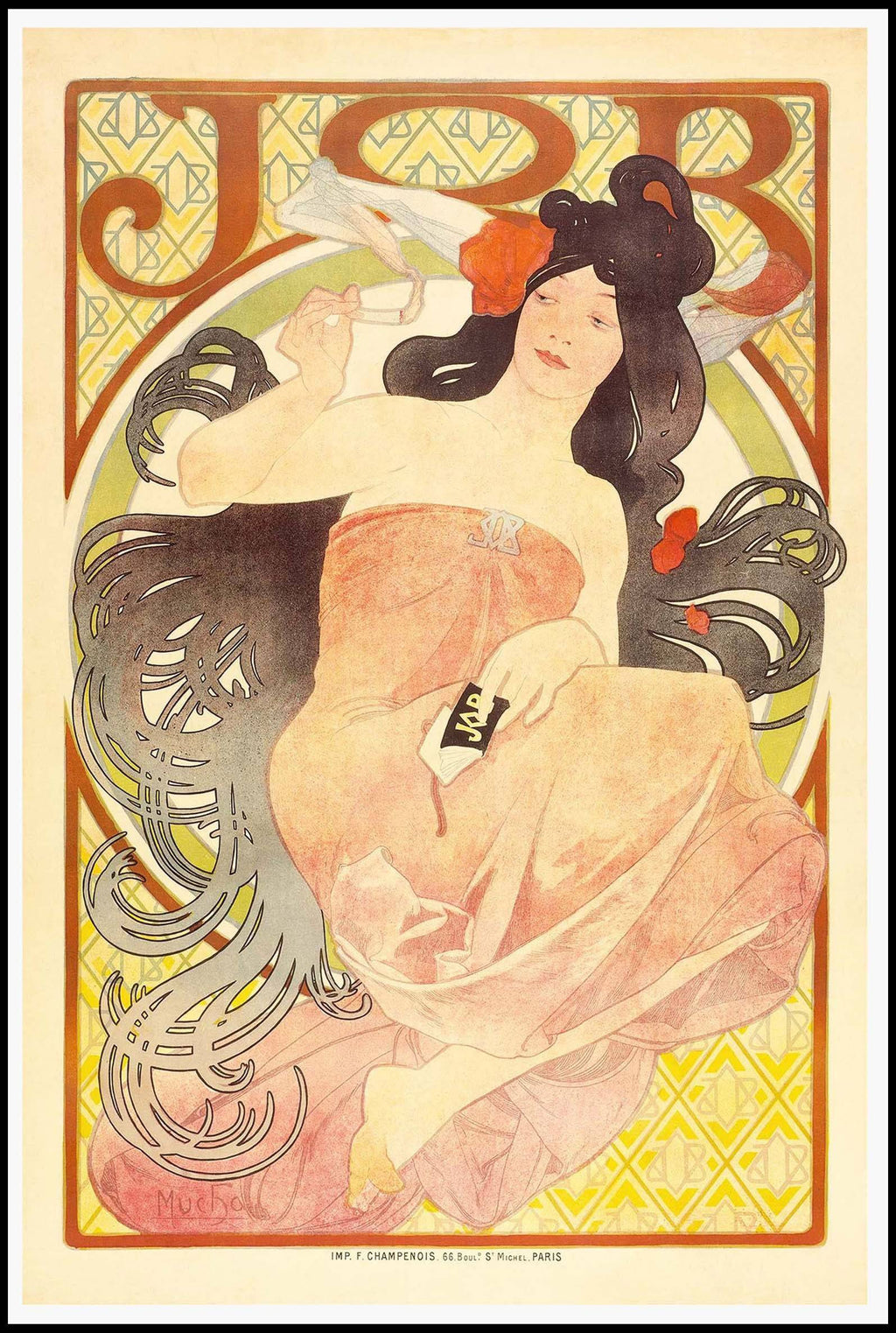 "Alphonse mucha - Job Poster - Hakyarts"