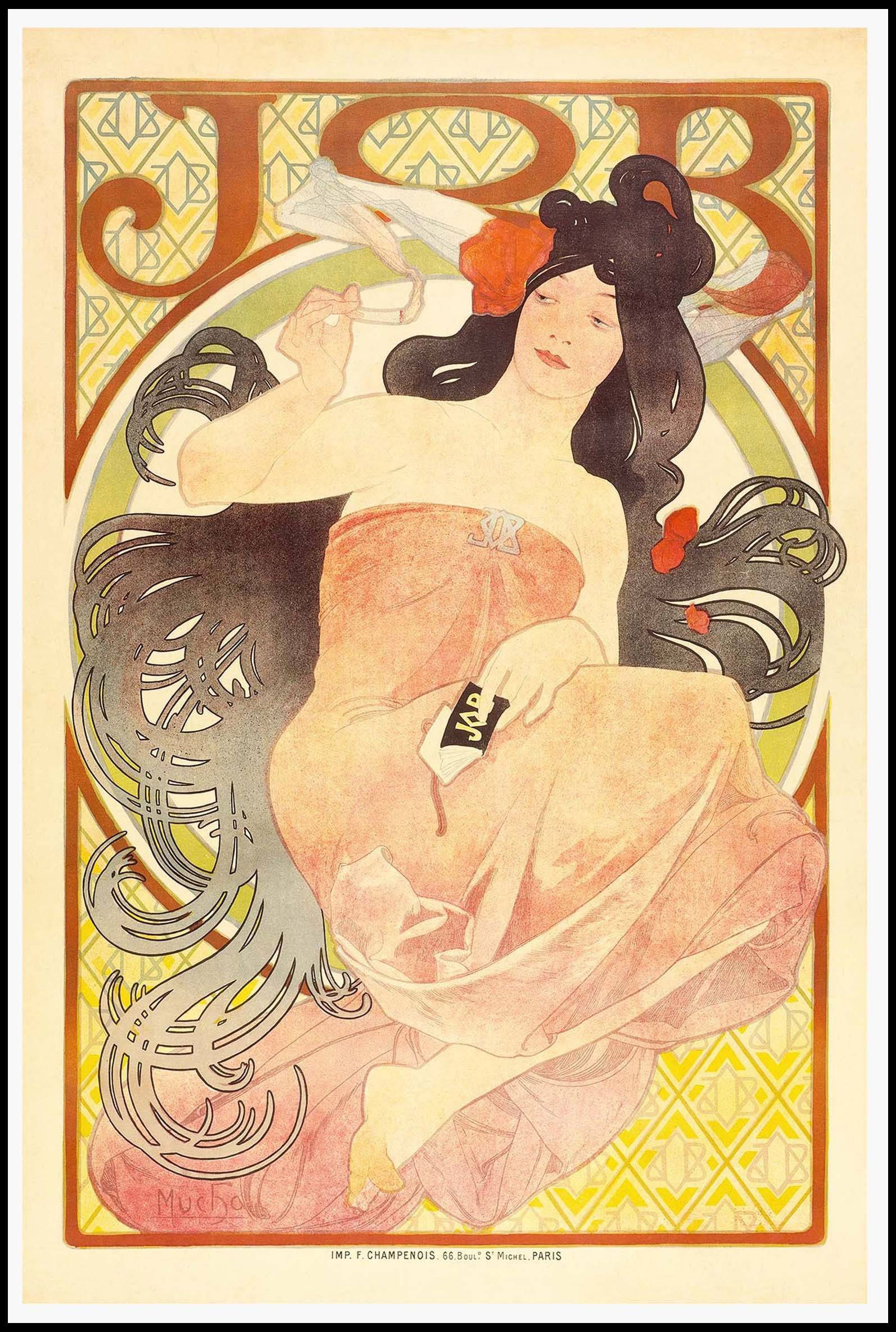 "Alphonse mucha - Job Poster - Hakyarts"
