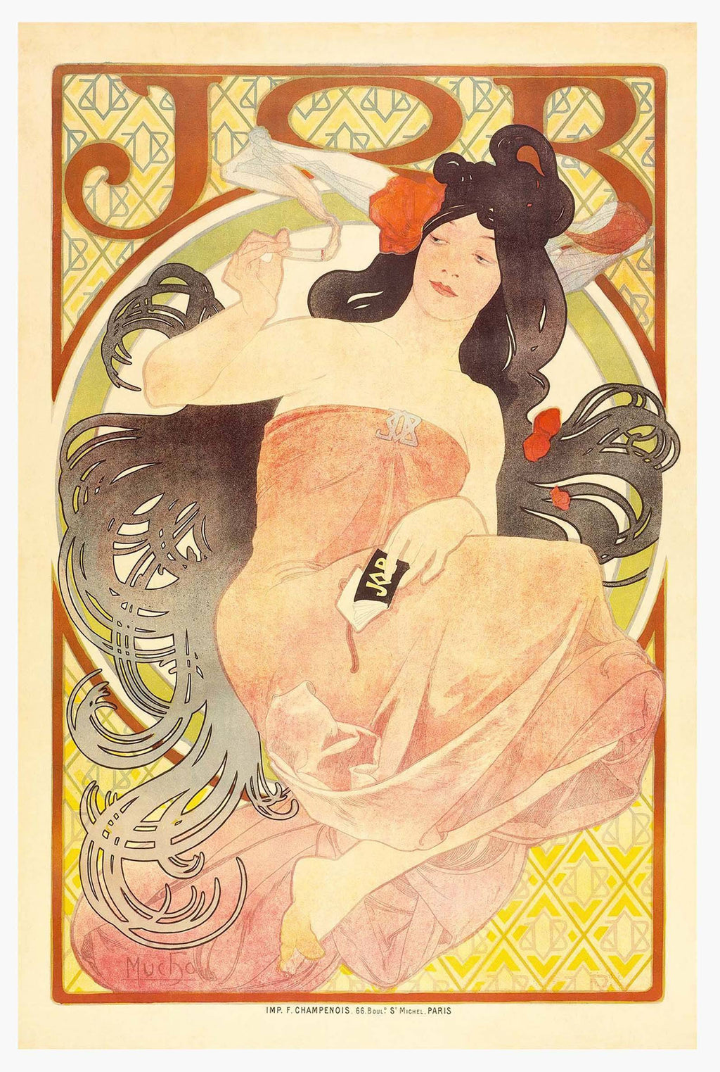 "Alphonse mucha - Job Poster - Hakyarts"