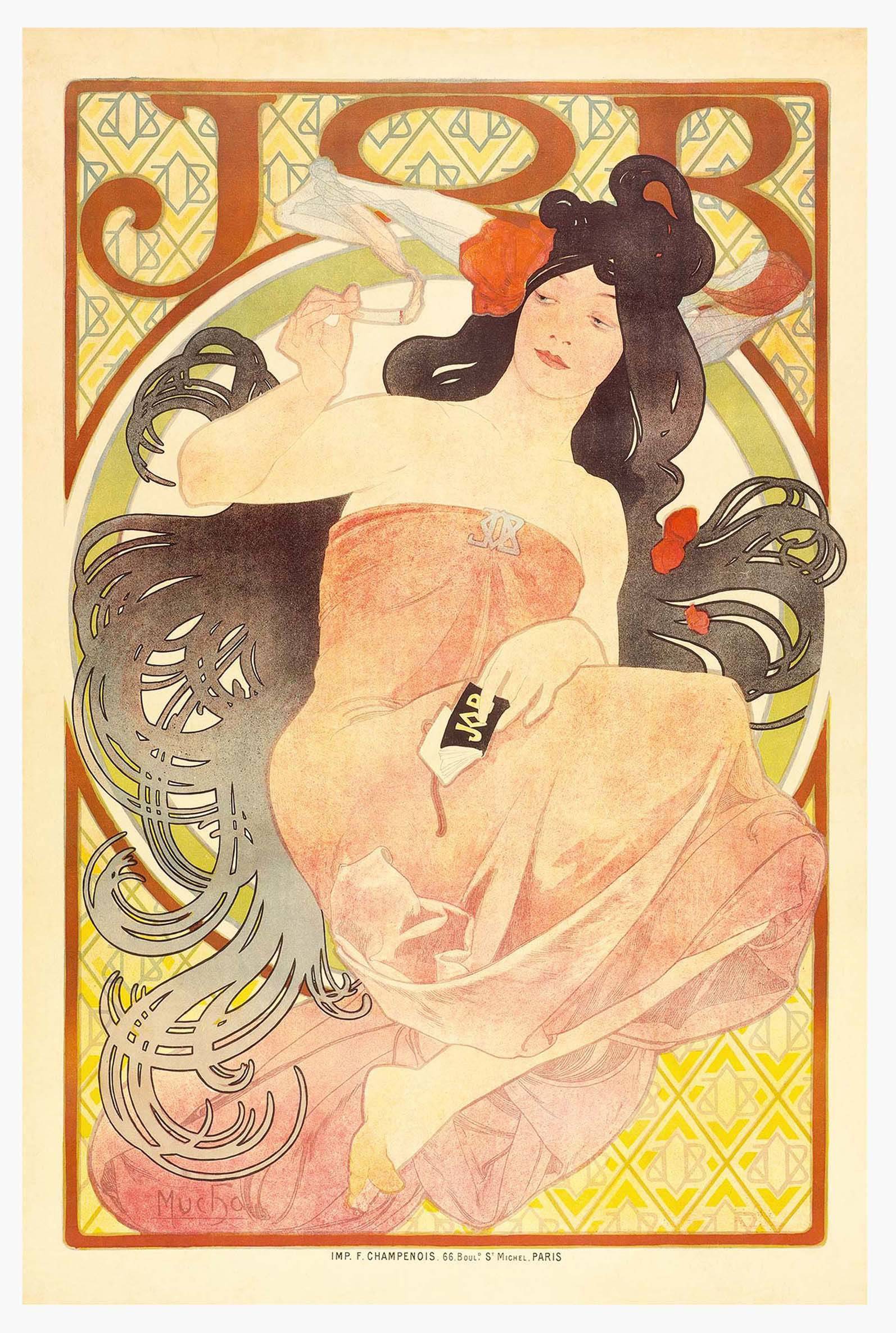 "Alphonse mucha - Job Poster - Hakyarts"