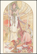 "Alphonse Mucha - Incantation 'Salammbo' Poster - Hakyarts"