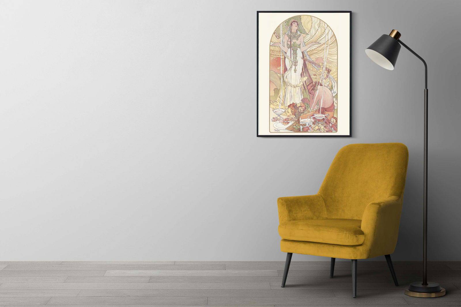 "Alphonse Mucha - Incantation 'Salammbo' Poster - Hakyarts"