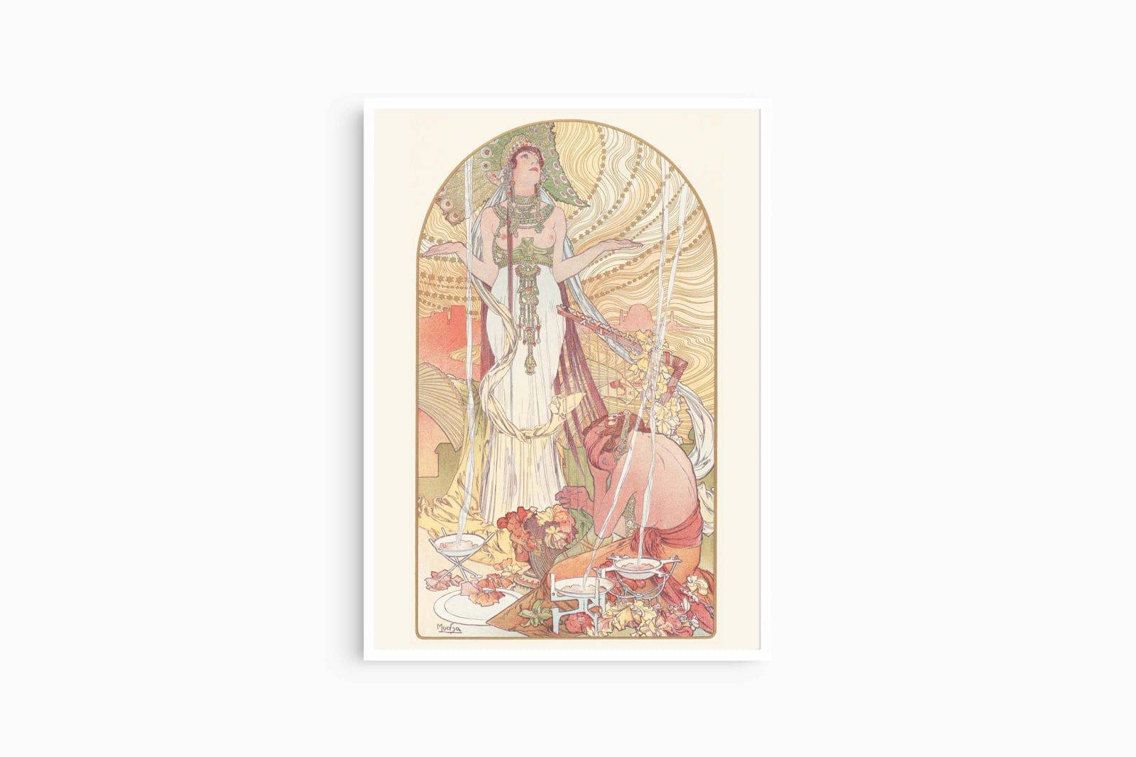 "Alphonse Mucha - Incantation 'Salammbo' Poster - Hakyarts"