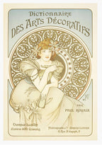 "Alphonse Mucha - Dictionnaire des Arts Décoratifs Poster - Hakyarts"