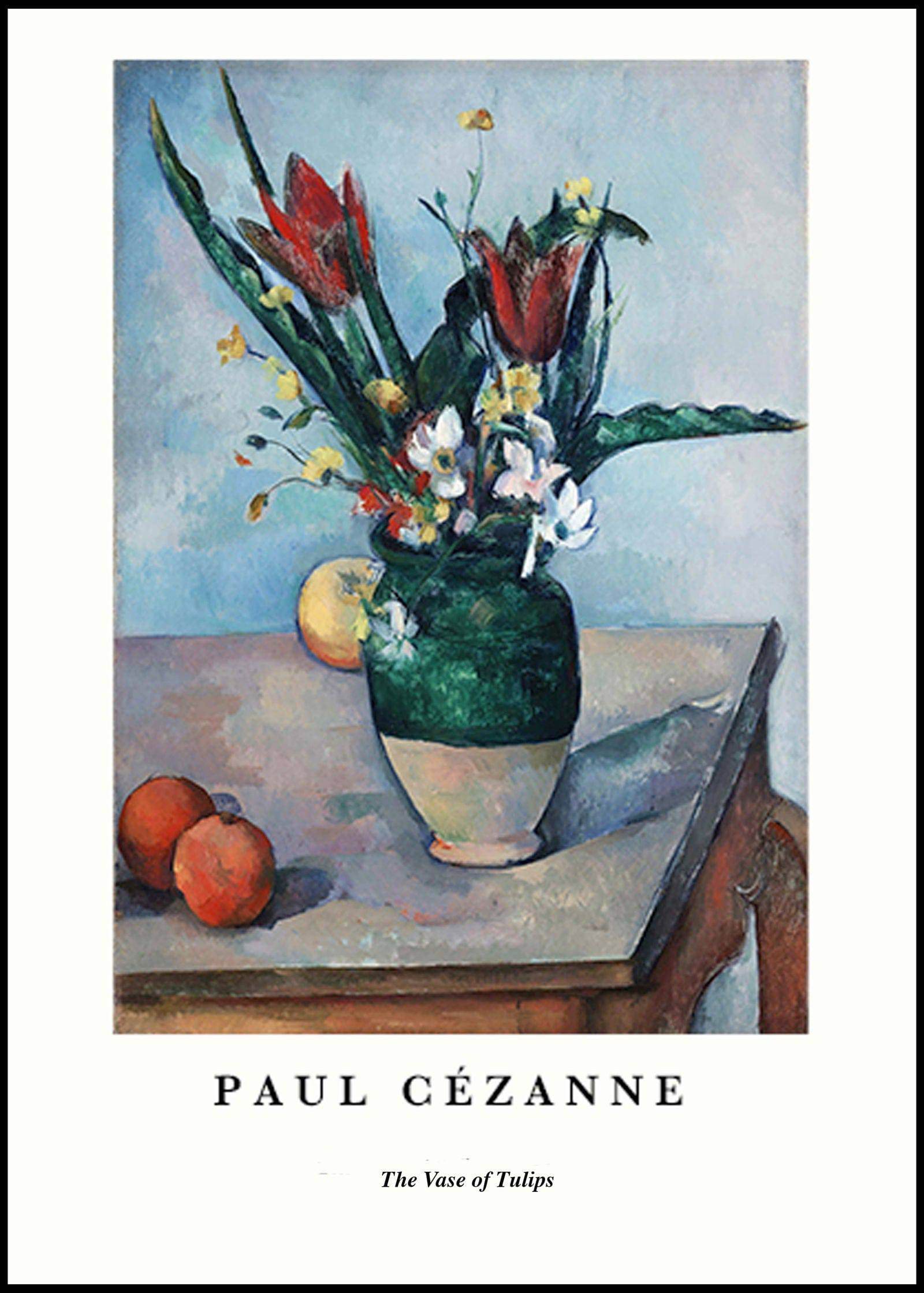 "Paul Cezanne - The Vase of Tulips Poster - Hakyarts"