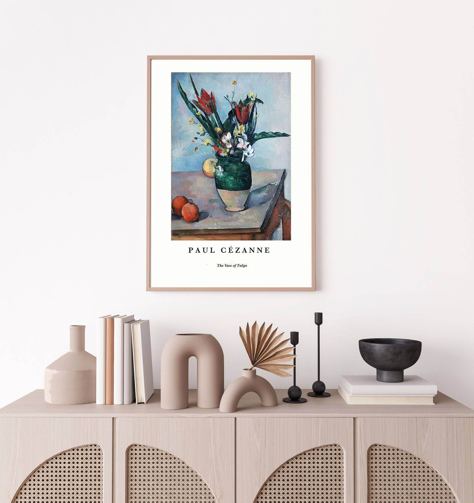 "Paul Cezanne - The Vase of Tulips Poster - Hakyarts"