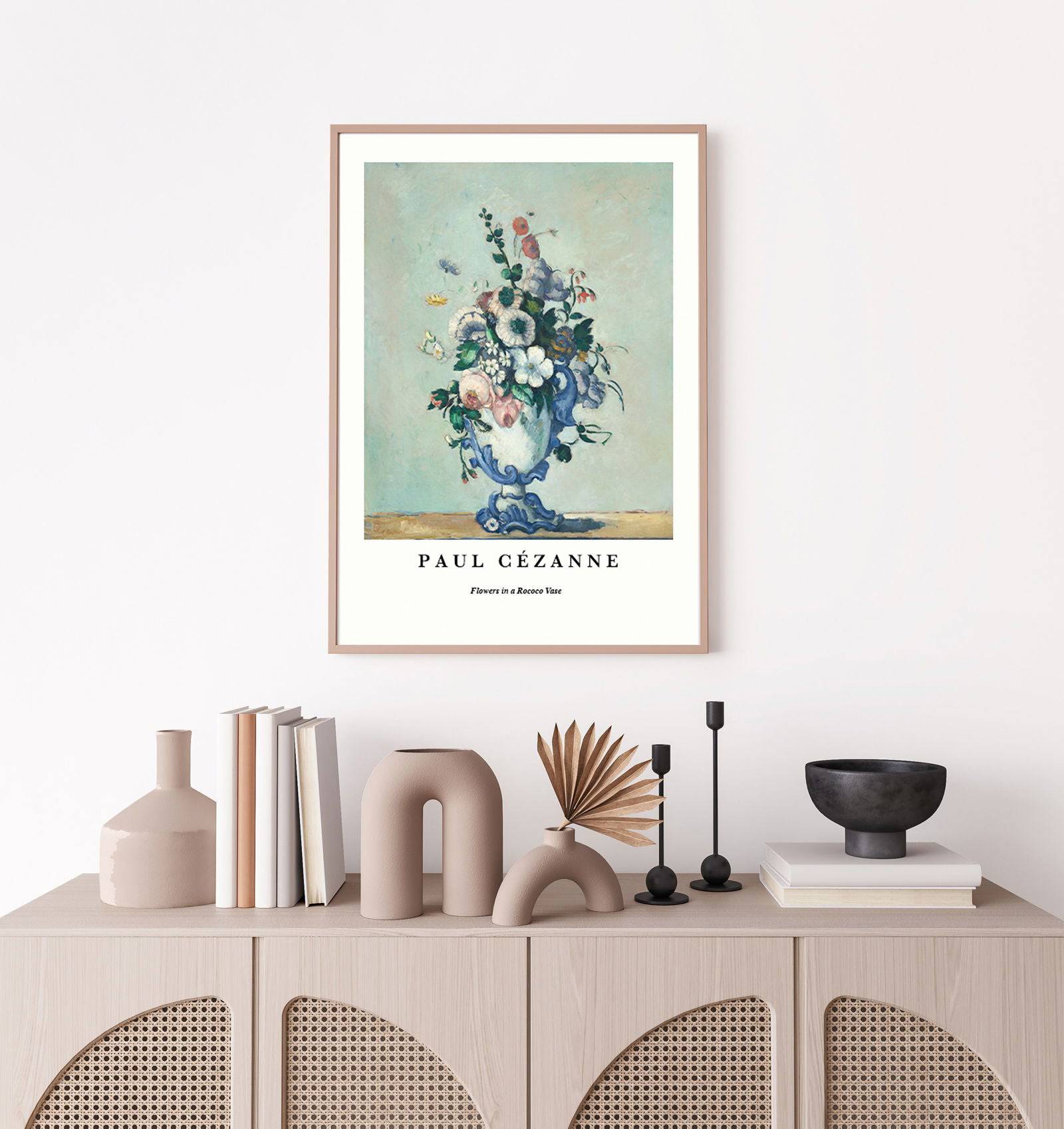 "Paul Cezanne - Flowers in a Rococo Vase Poster"