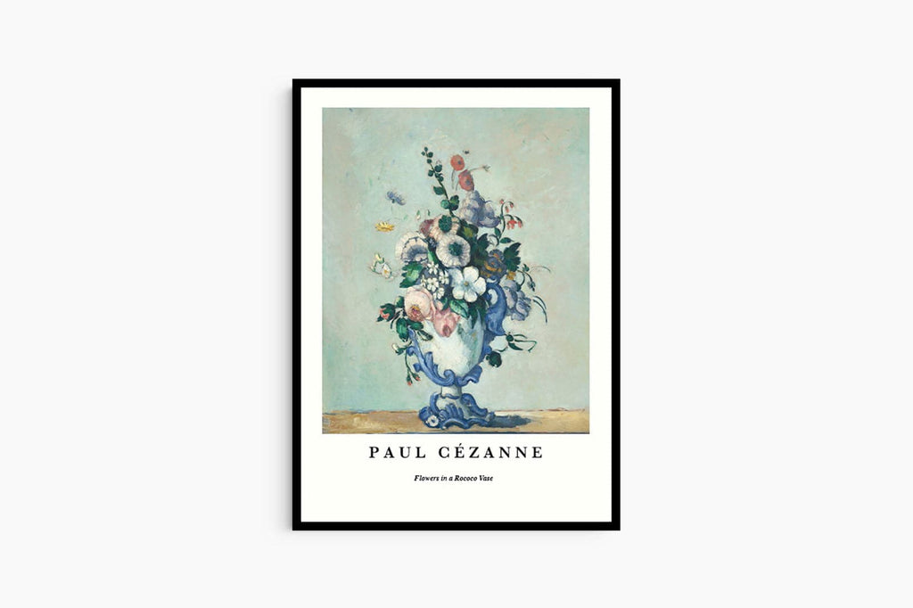 "Paul Cezanne - Flowers in a Rococo Vase Poster"