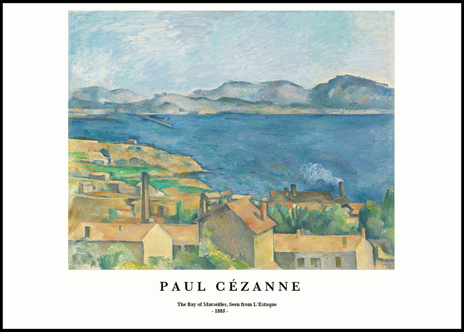 "Paul Cezanne - The Bay of Marseilles, Seen from L'Estaque Poster - Hakyarts"
