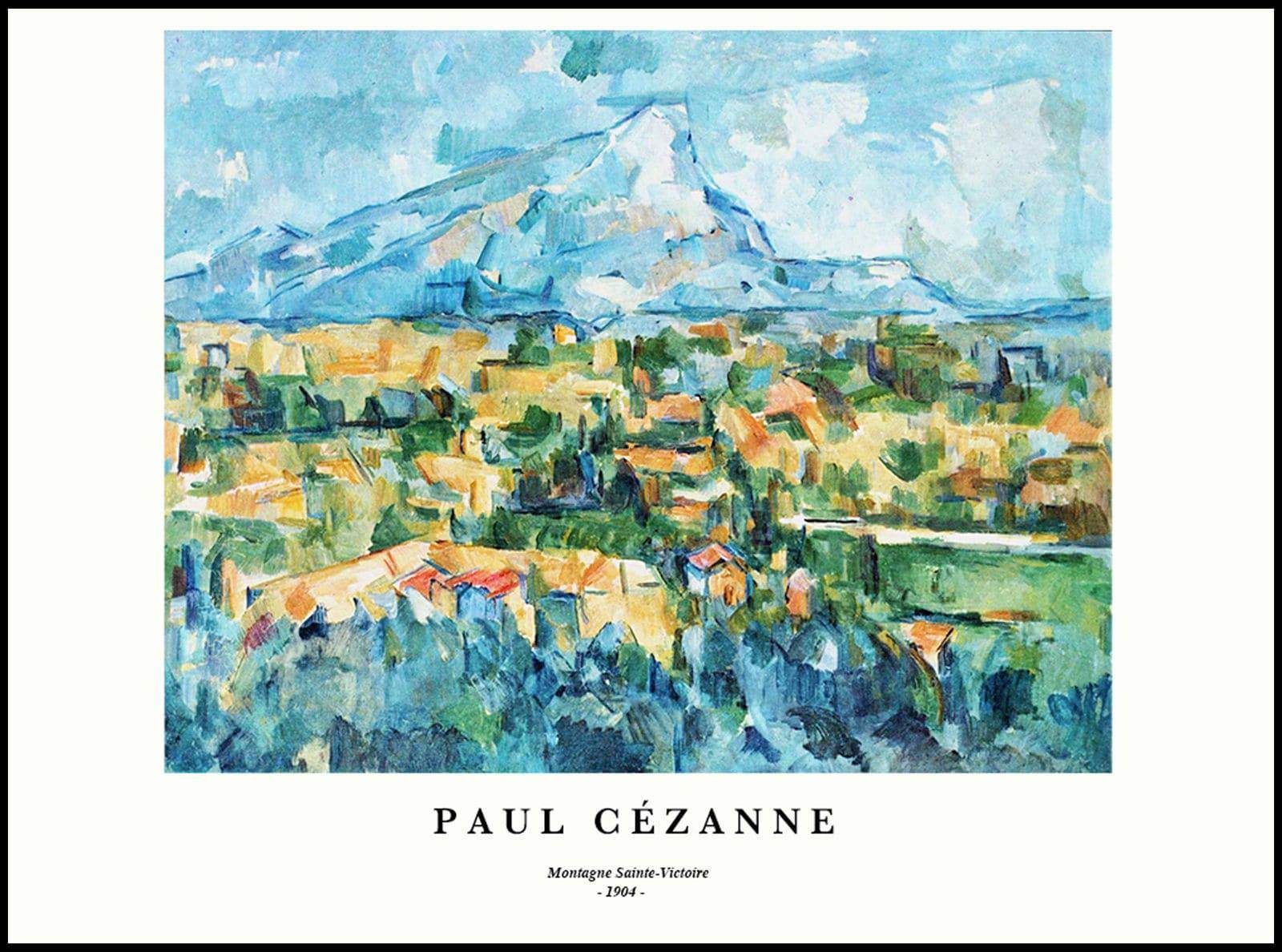 "Paul Cezanne - Montagne Sainte-Victoire Poster - Hakyarts"