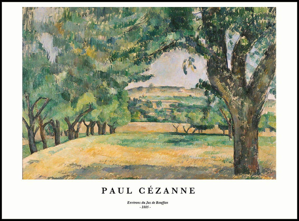 "Paul Cezanne - Environs du Jas de Bouffan Poster - Hakyarts"