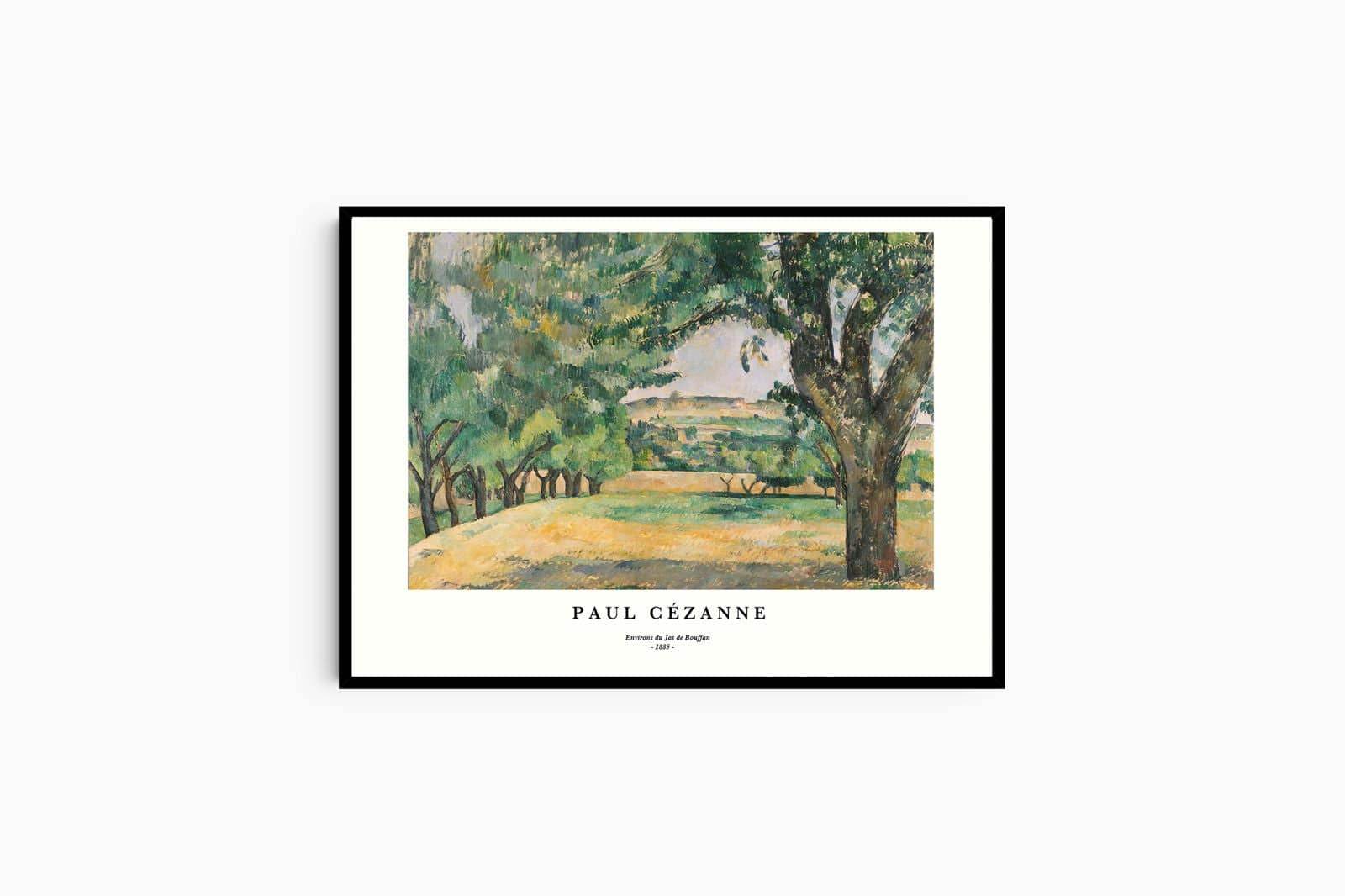 "Paul Cezanne - Environs du Jas de Bouffan Poster - Hakyarts"