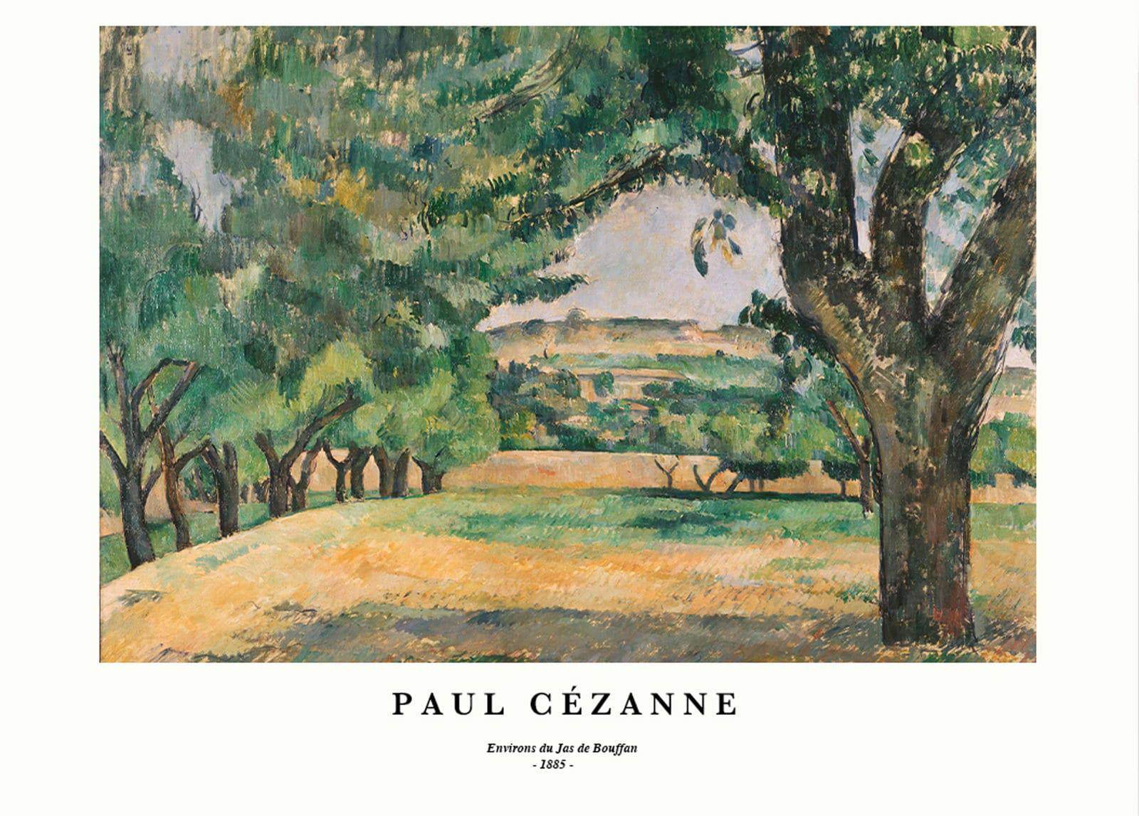"Paul Cezanne - Environs du Jas de Bouffan Poster - Hakyarts"