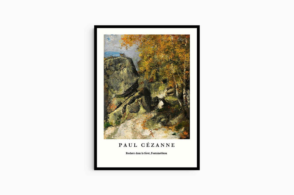 "Paul Cezanne - Rochers Dans La FoÃÇret 'Fontainebleau' Poster - Hakyarts"