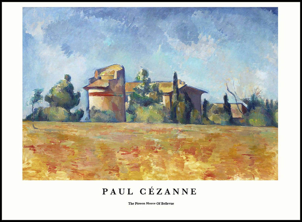 "Paul Cezanne - The Pigeon House of Bellevue Poster - Hakyarts"