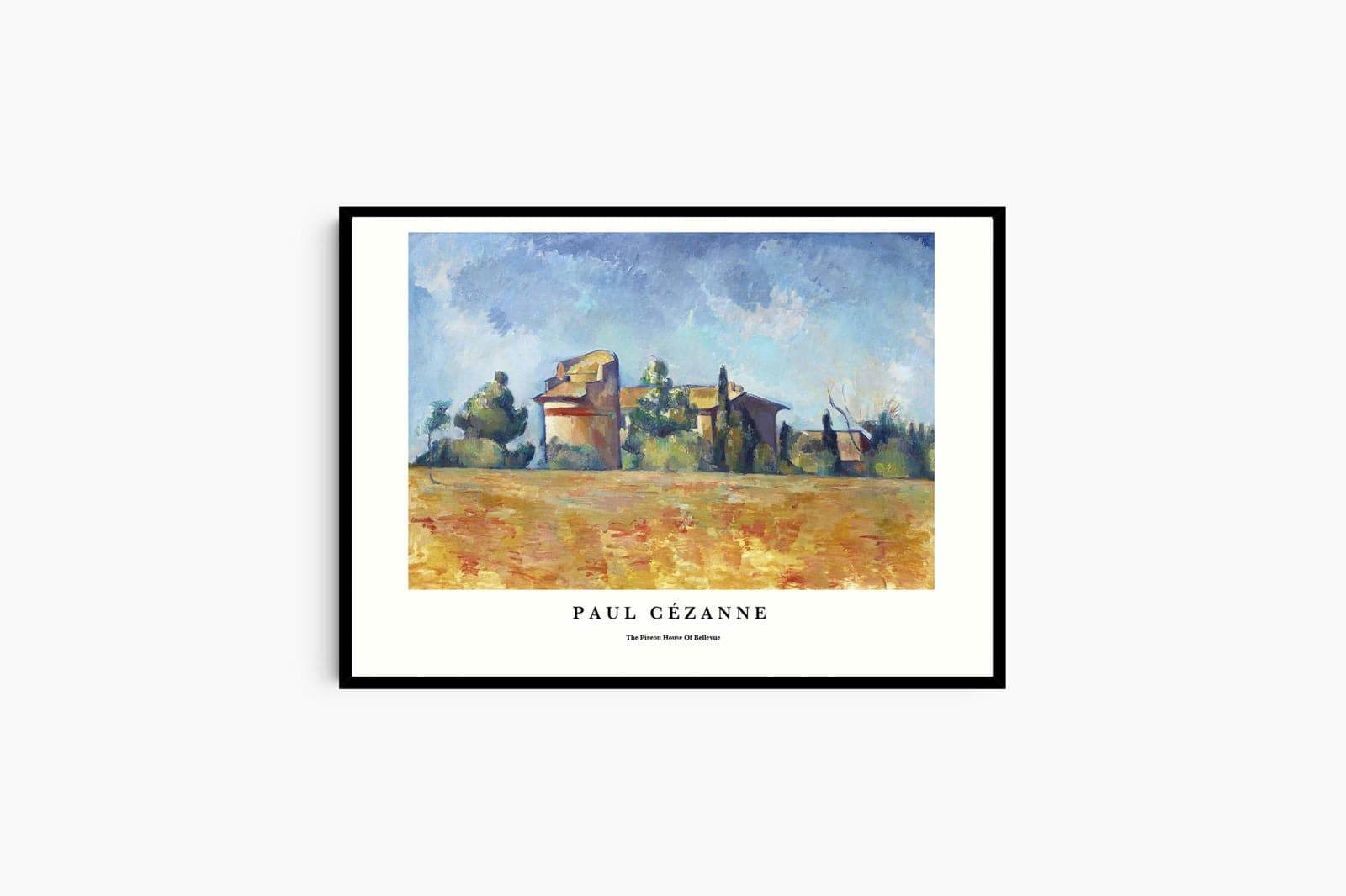 "Paul Cezanne - The Pigeon House of Bellevue Poster - Hakyarts"