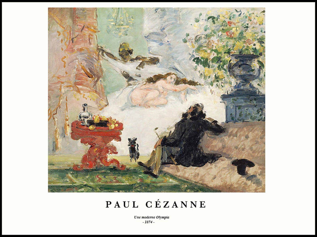 "Paul Cezanne - Une moderne Olympia Poster - Hakyarts"