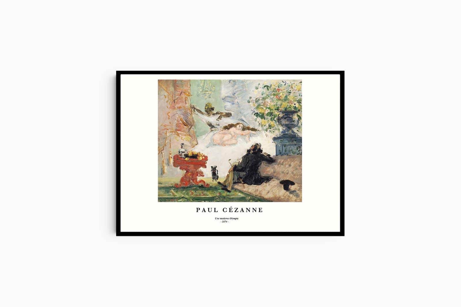 "Paul Cezanne - Une moderne Olympia Poster - Hakyarts"