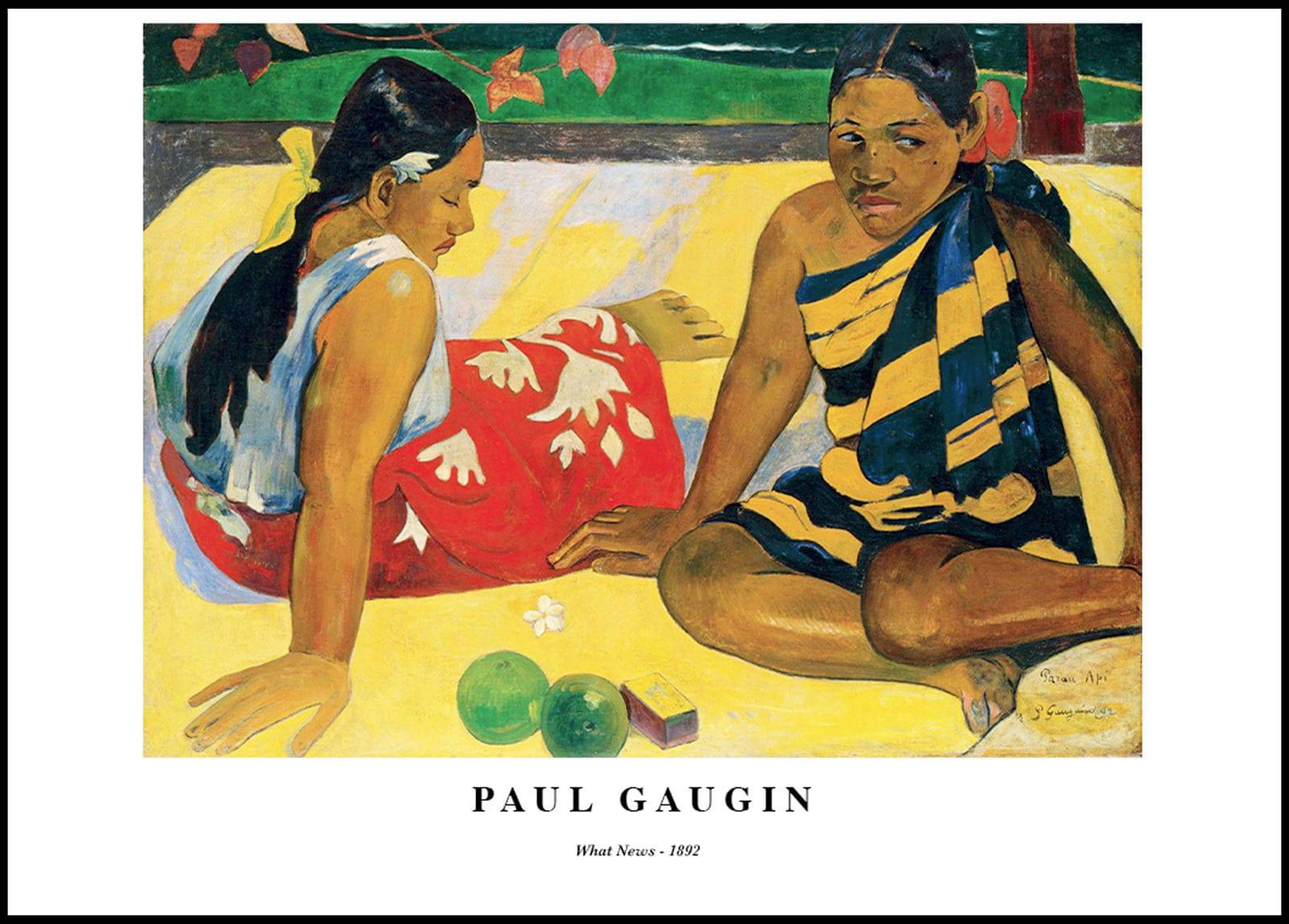 "Paul Gauguin - What News Poster"