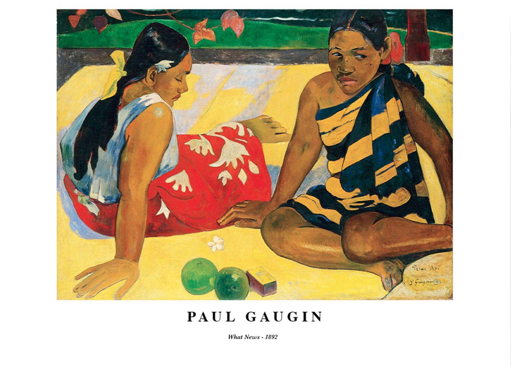 "Paul Gauguin - What News Poster"
