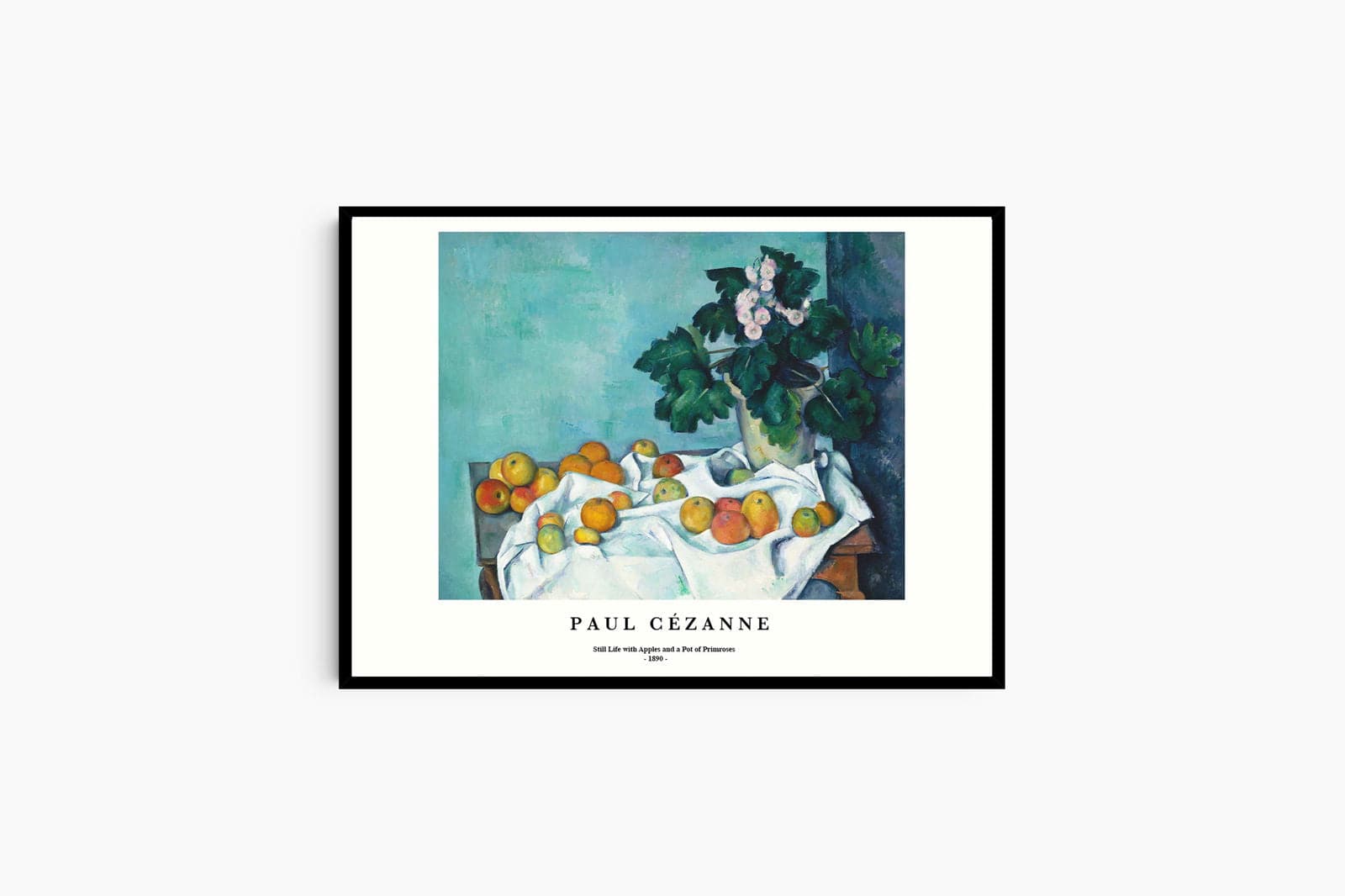 "Paul Cezanne - Still Life with Apples and a Pot of Primroses Poster"