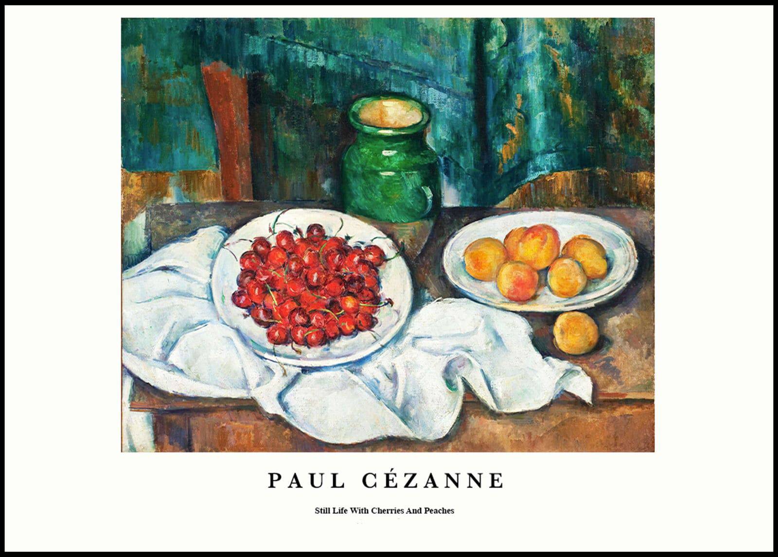 "Paul Cezanne - Still Life With Cherries And Peaches Poster"