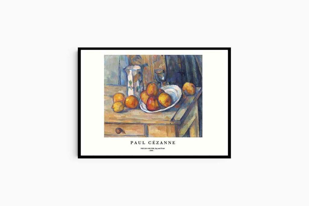 "Paul Cezanne - Still Life with Milk Jug and Fruit Poster"