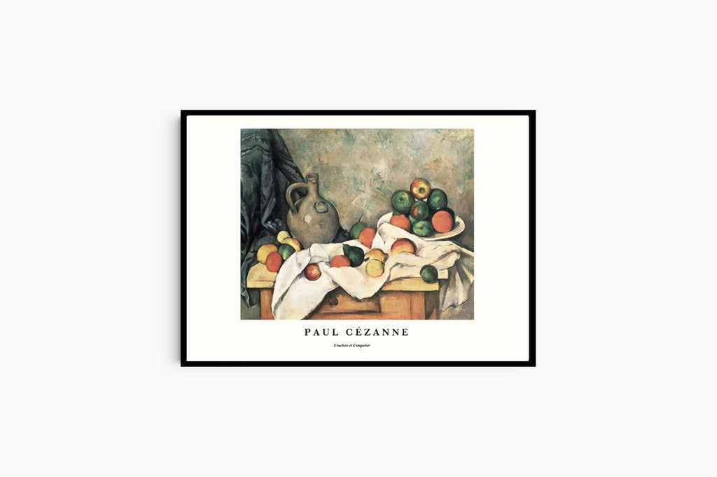 "Paul Cezanne - Rideau 'Cruchon et Compotier' Poster"