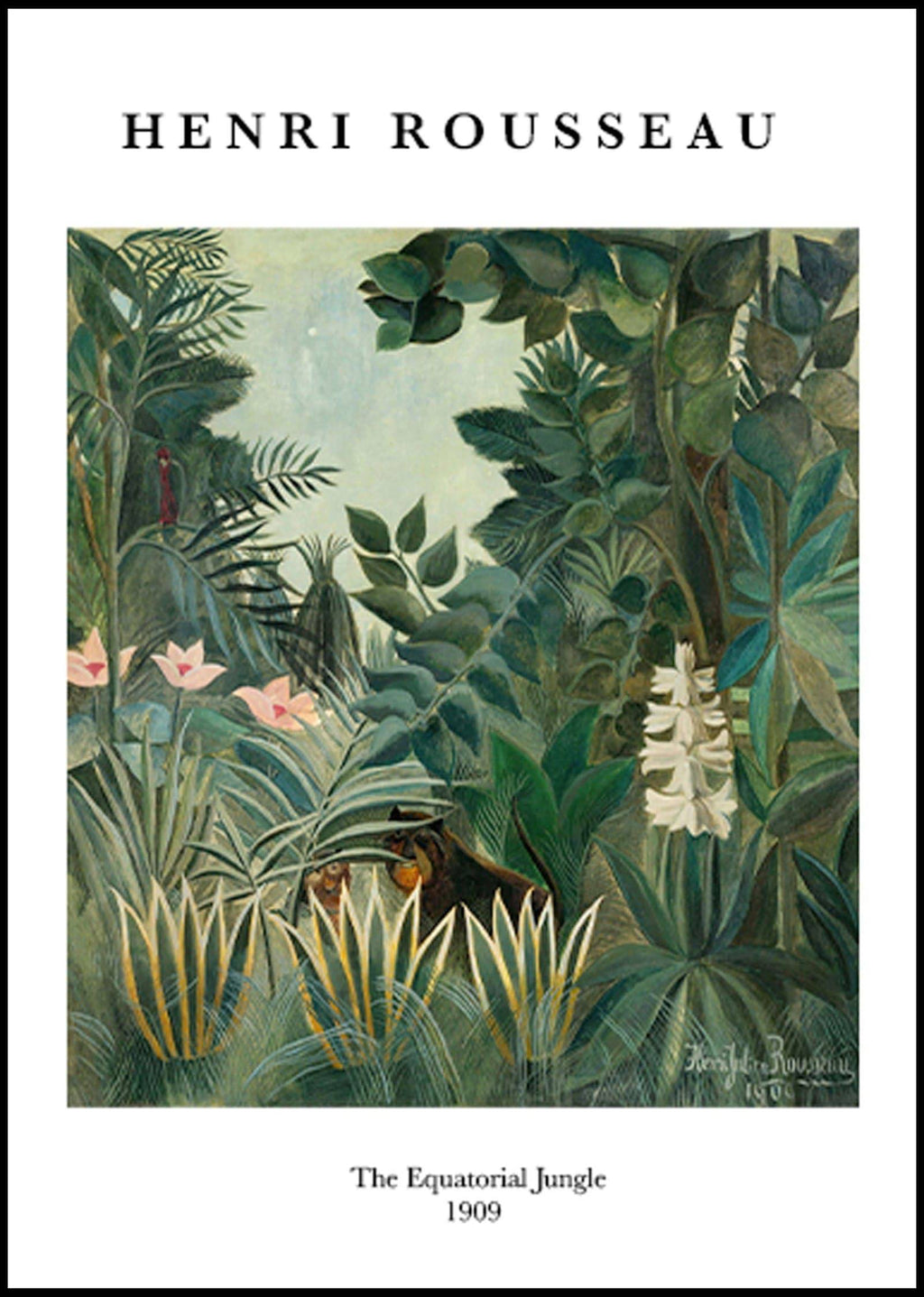"Henri Rousseau - The Equatorial Jungle Poster"