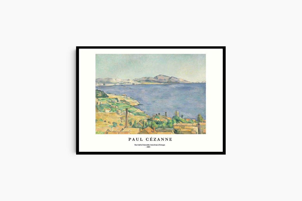 "Paul Cezanne - The Gulf of Marseilles Seen from L‚ÄôEstaque Poster - Hakyarts"