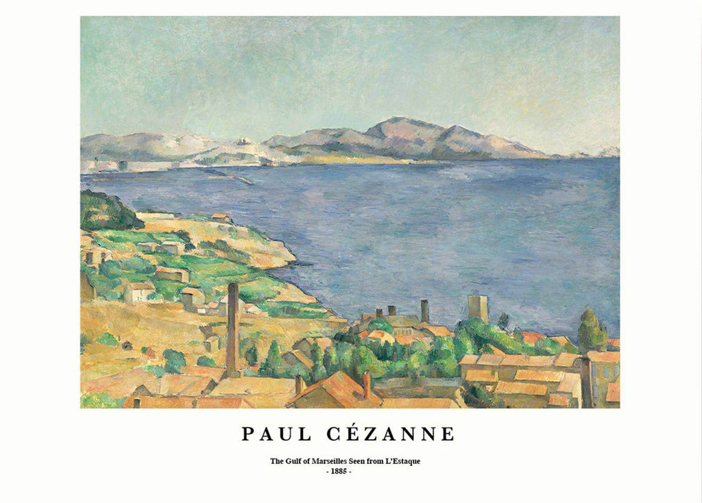 "Paul Cezanne - The Gulf of Marseilles Seen from L‚ÄôEstaque Poster - Hakyarts"