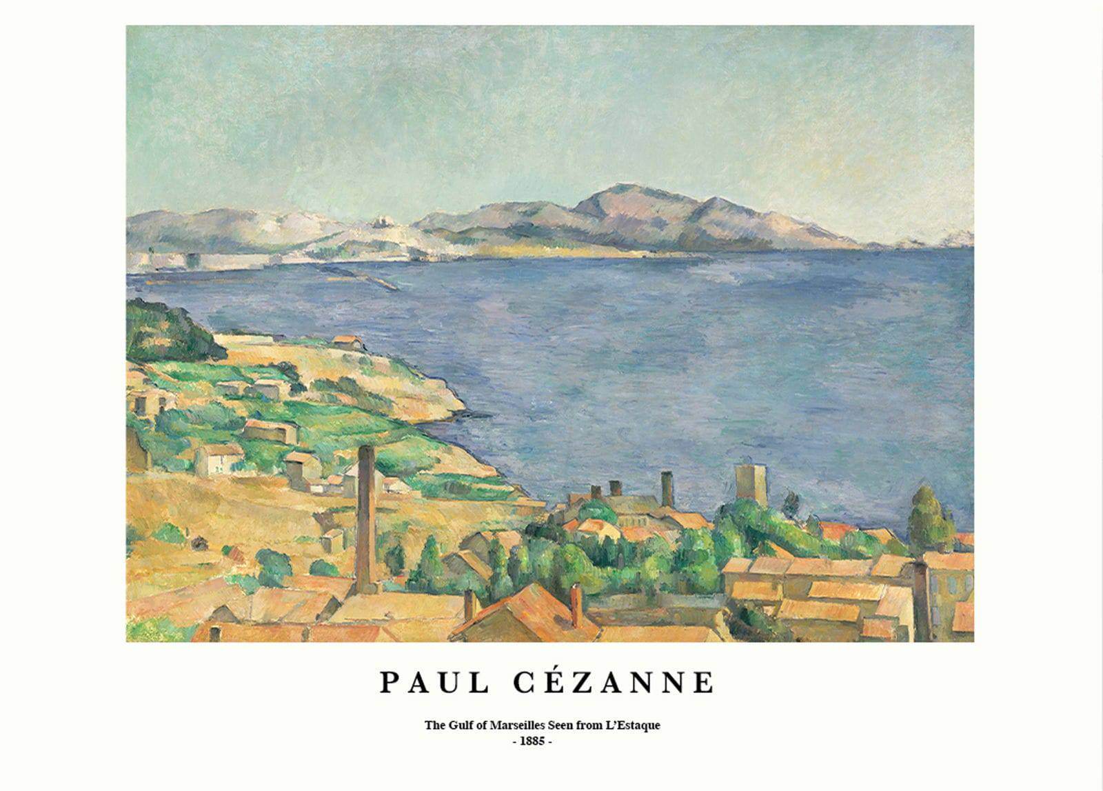 "Paul Cezanne - The Gulf of Marseilles Seen from L‚ÄôEstaque Poster - Hakyarts"