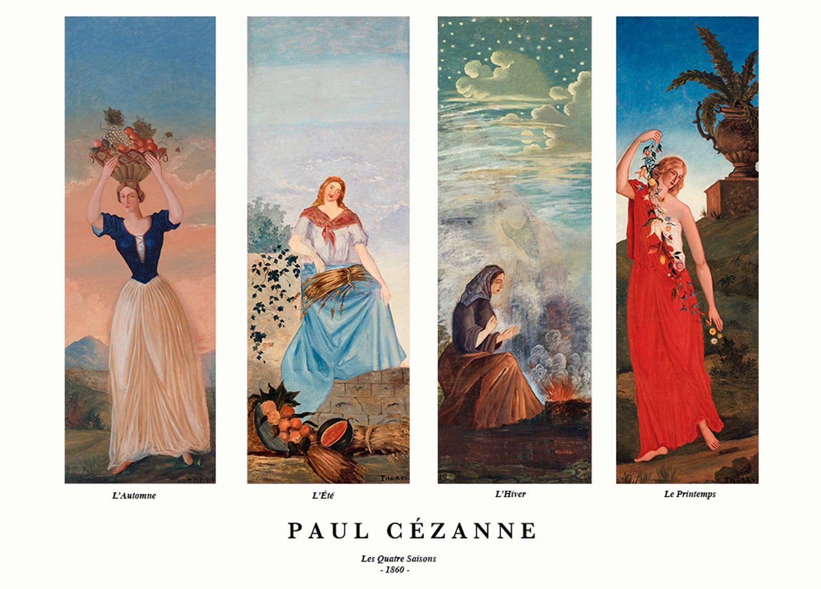 "Paul Cezanne - Les Quatre Saisons Poster"