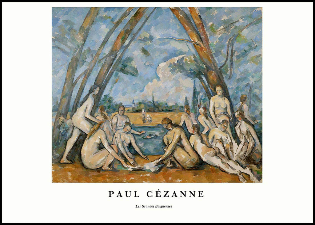 "Paul CŽzanne - Les Grandes Baigneuses Poster - Hakyarts"