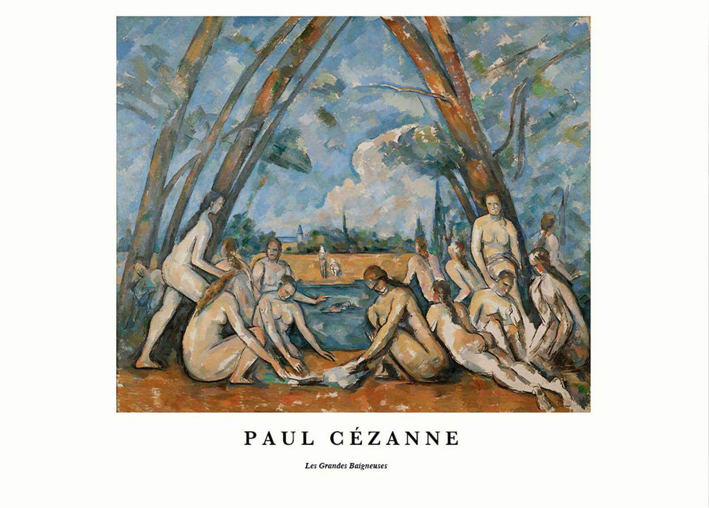 "Paul CŽzanne - Les Grandes Baigneuses Poster - Hakyarts"