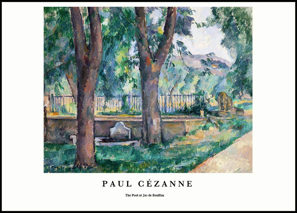"Paul CŽzanne - The Pool at Jas de Bouffan Poster - Hakyarts"