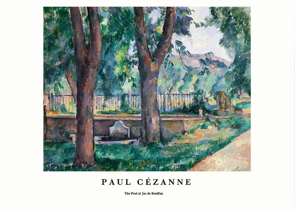 "Paul CŽzanne - The Pool at Jas de Bouffan Poster - Hakyarts"