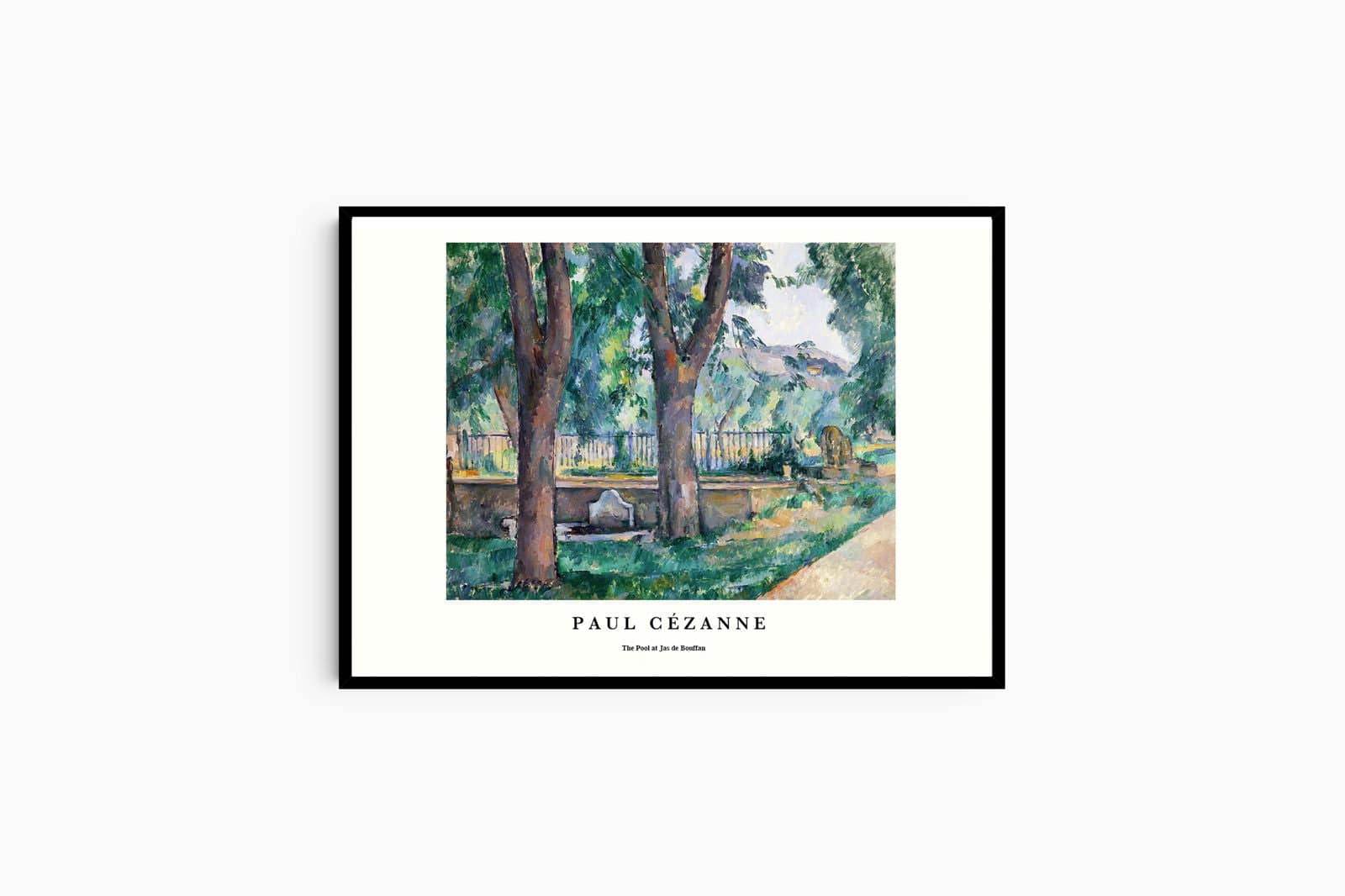 "Paul CŽzanne - The Pool at Jas de Bouffan Poster - Hakyarts"