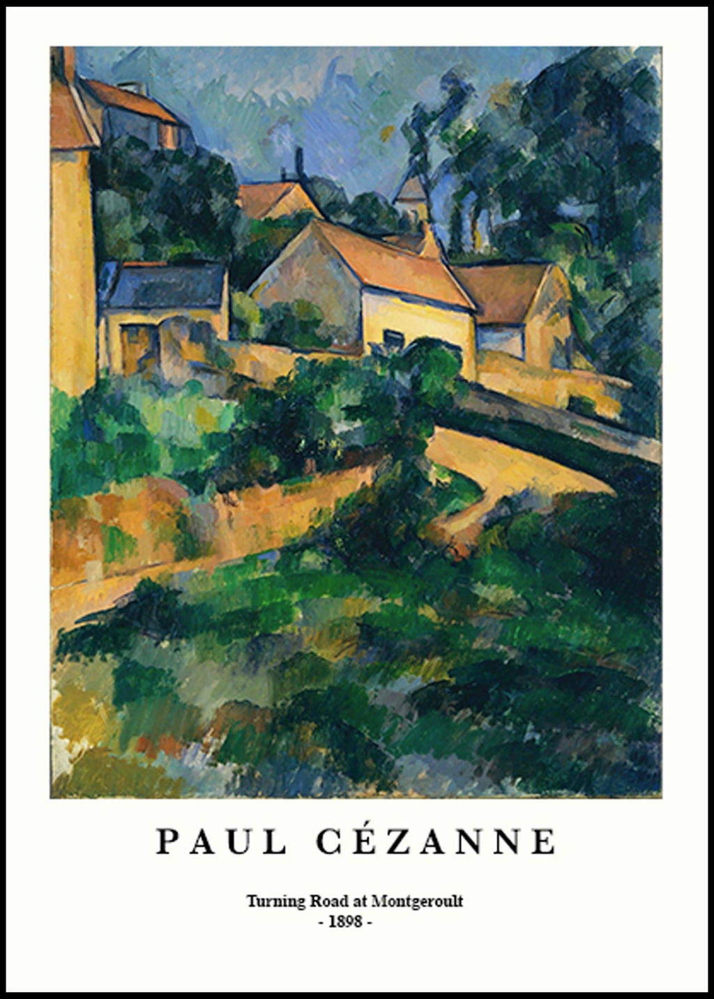 "Paul Cezanne - Road at Montgeroult Poster - Hakyarts"