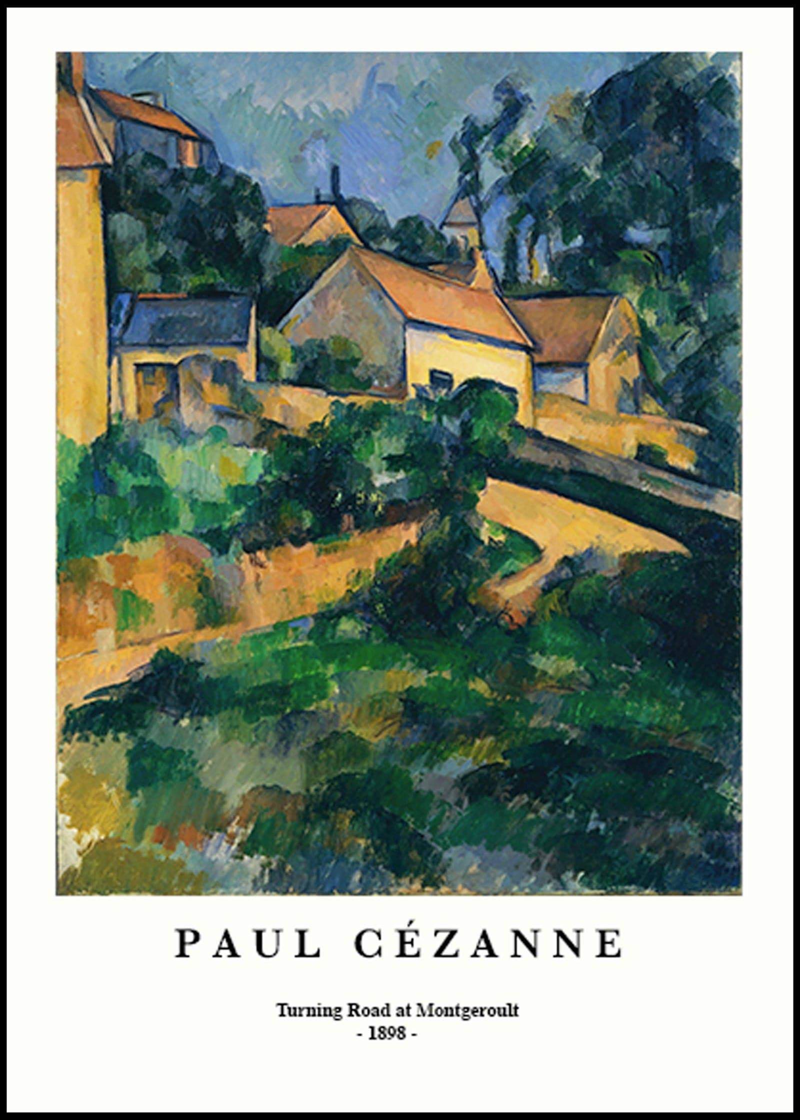 "Paul Cezanne - Road at Montgeroult Poster - Hakyarts"