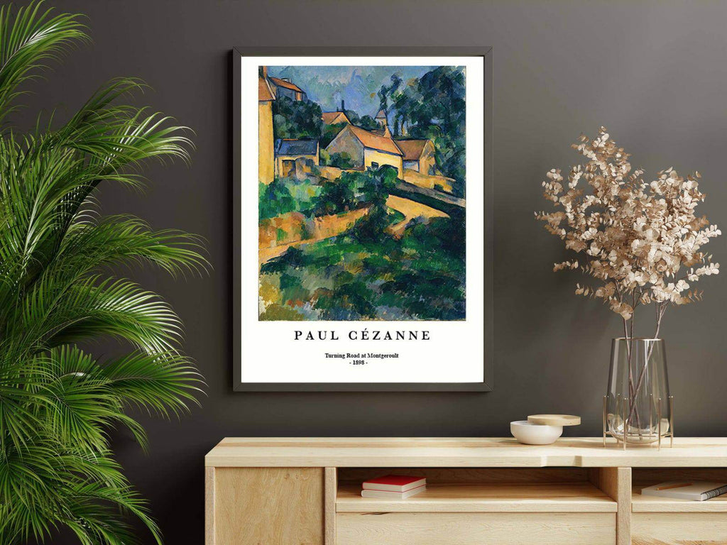 "Paul Cezanne - Road at Montgeroult Poster - Hakyarts"