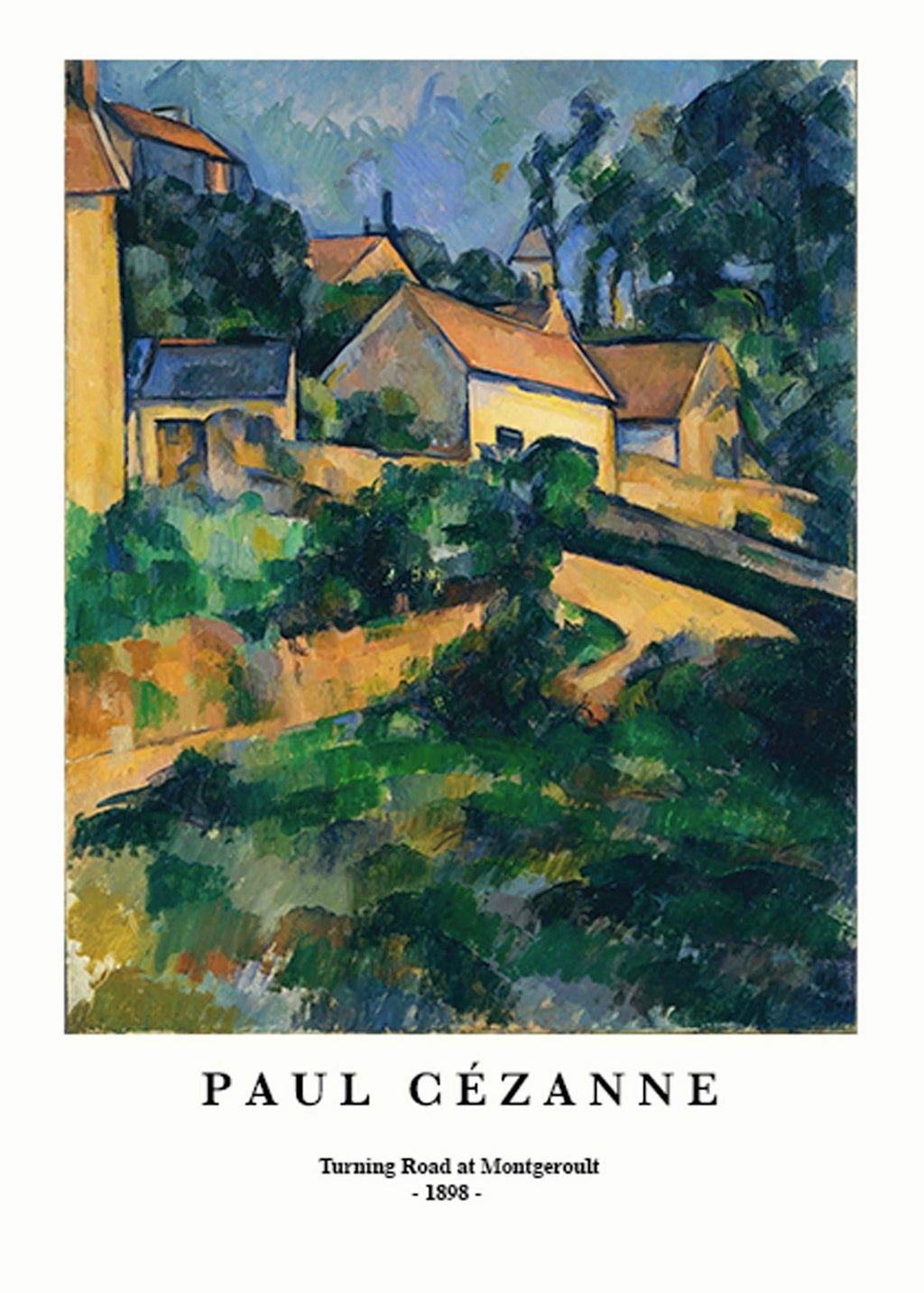 "Paul Cezanne - Road at Montgeroult Poster - Hakyarts"