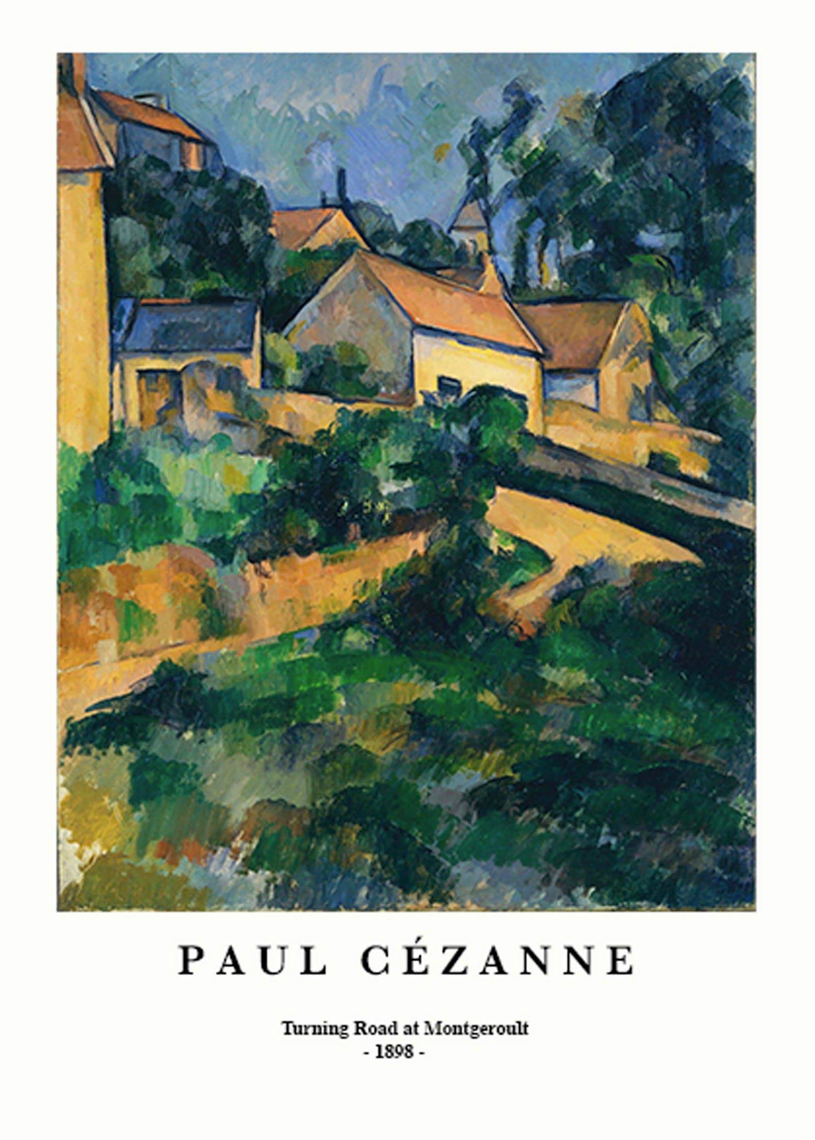 "Paul Cezanne - Road at Montgeroult Poster - Hakyarts"