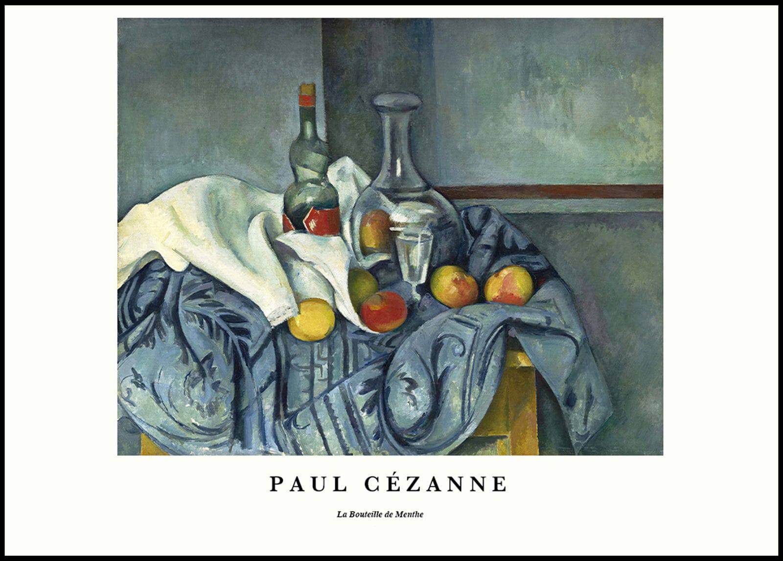 "Paul Cezanne - La Bouteille de Menthe Poster - Hakyarts"