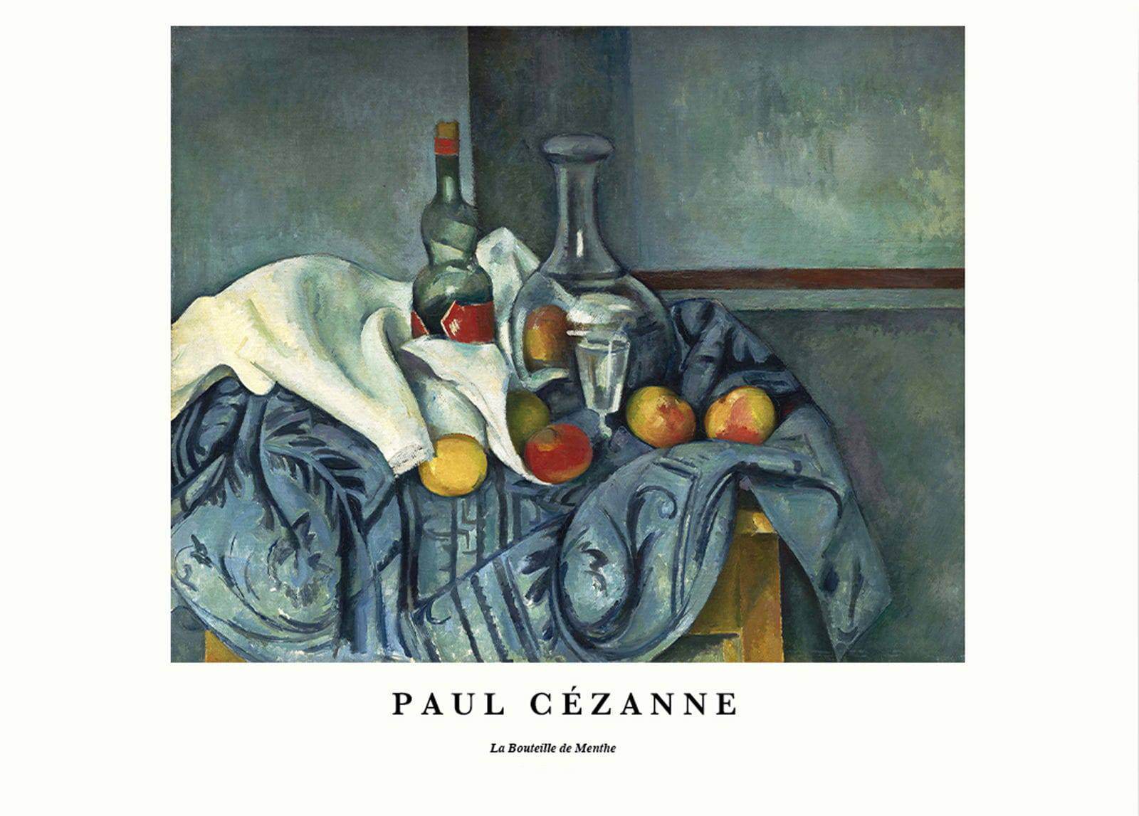 "Paul Cezanne - La Bouteille de Menthe Poster - Hakyarts"