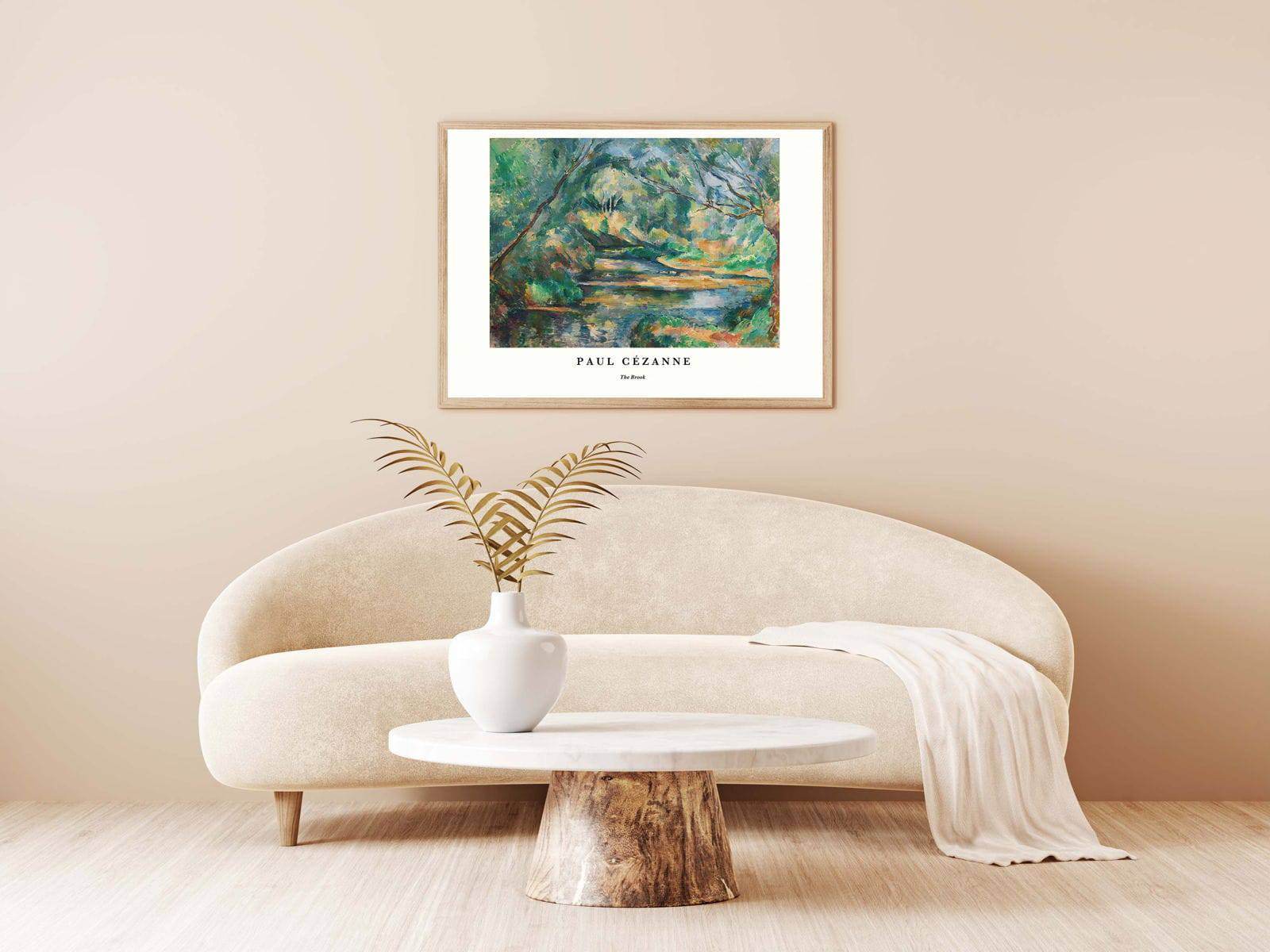 "Paul Cezanne - The Brook Poster - Hakyarts"